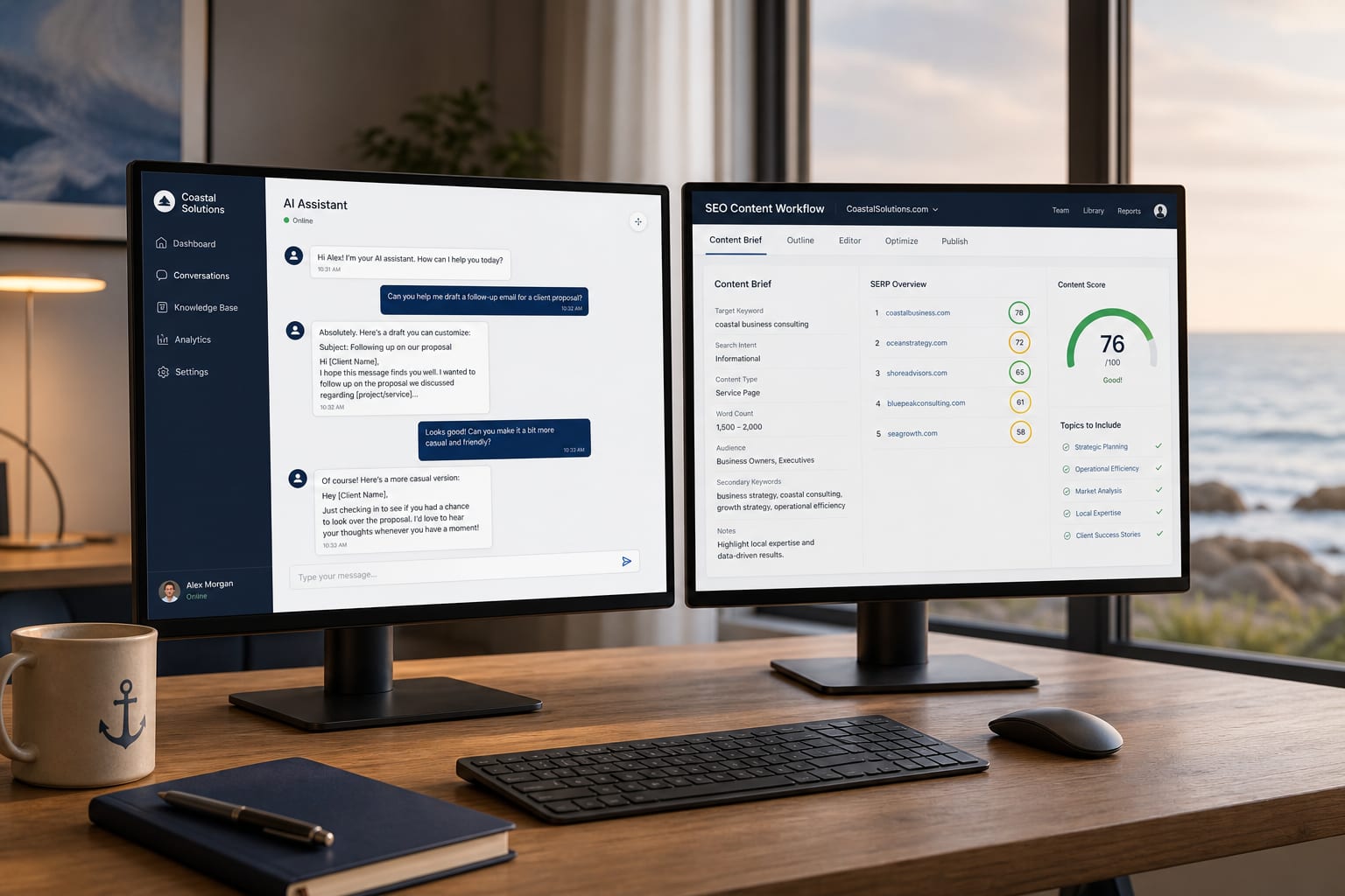 Workspace setup for practical AI tools and workflows